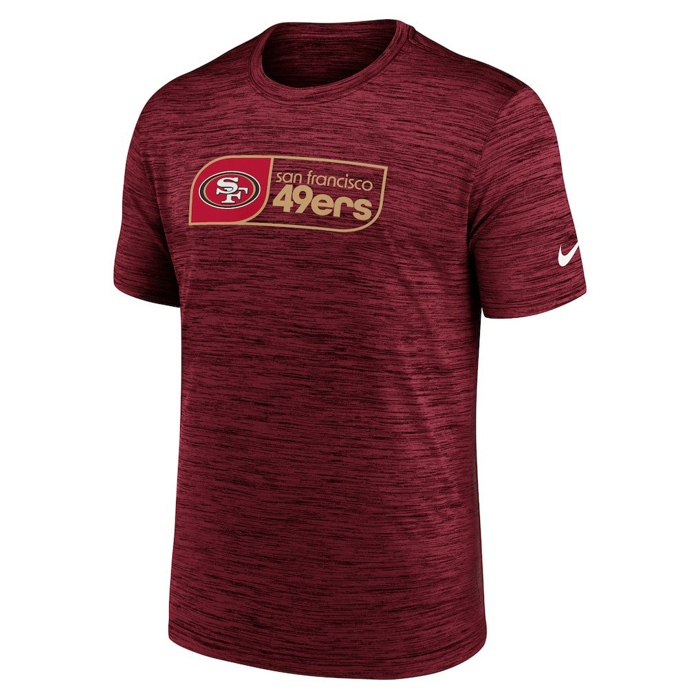Nike San Francisco 49ers Big & Tall Velocity Performance T-Shirt Scarlet