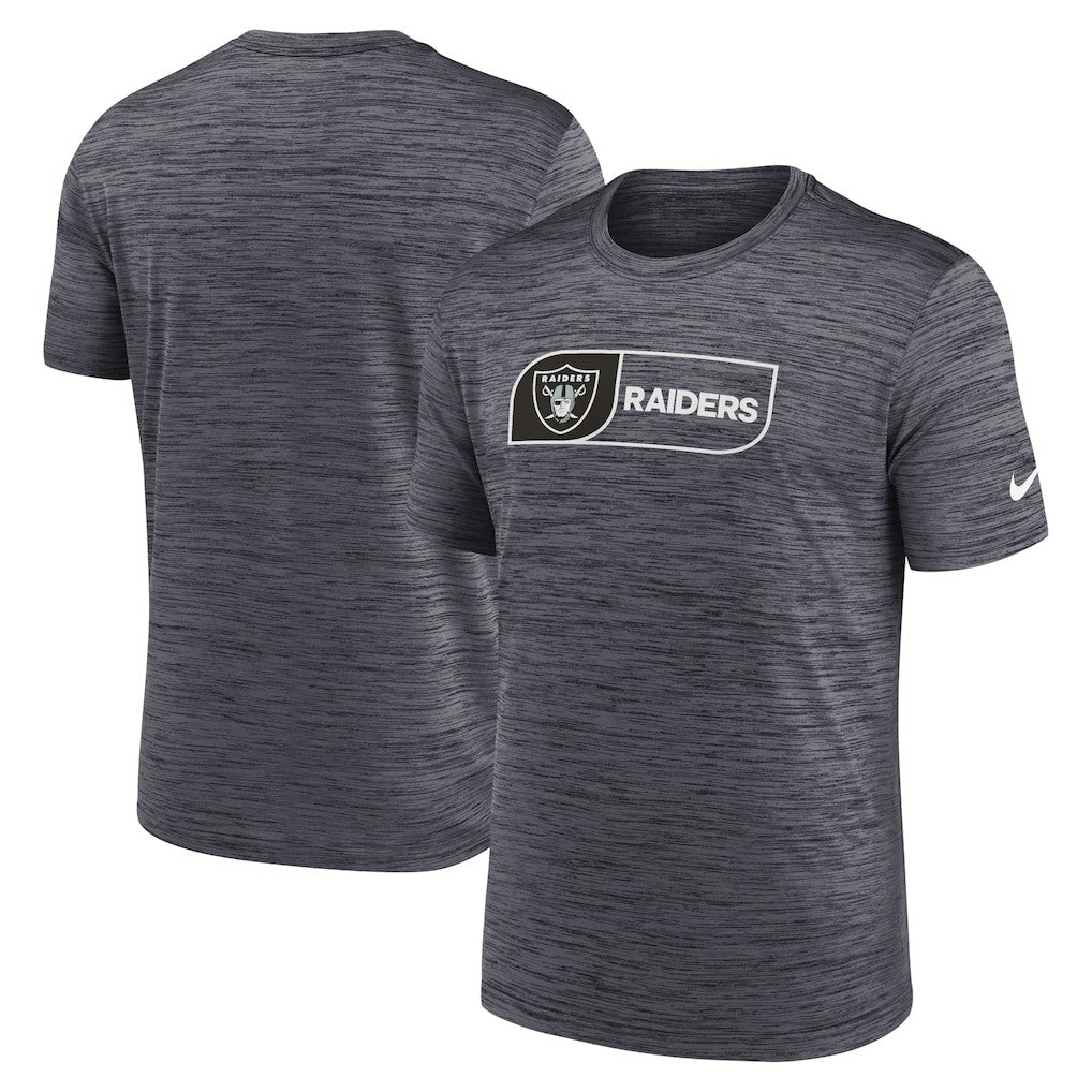 Nike Las Vegas Raiders Big & Tall Velocity Performance T-Shirt Black