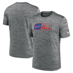 Nike Buffalo Bills Big & Tall Velocity Performance T-Shirt Charcoal