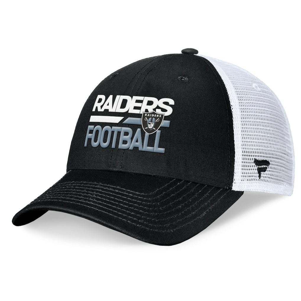 Fanatics Las Vegas Raiders Upper Trucker Adjustable Hat Black/White