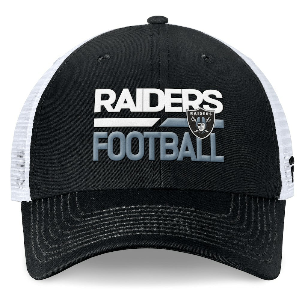 Fanatics Las Vegas Raiders Upper Trucker Adjustable Hat Black/White