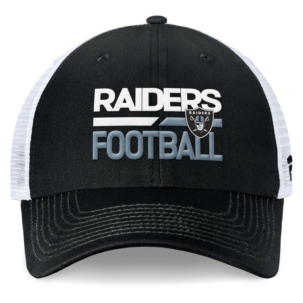 Fanatics Las Vegas Raiders Upper Trucker Adjustable Hat Black/White