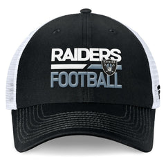 Fanatics Las Vegas Raiders Upper Trucker Adjustable Hat Black/White