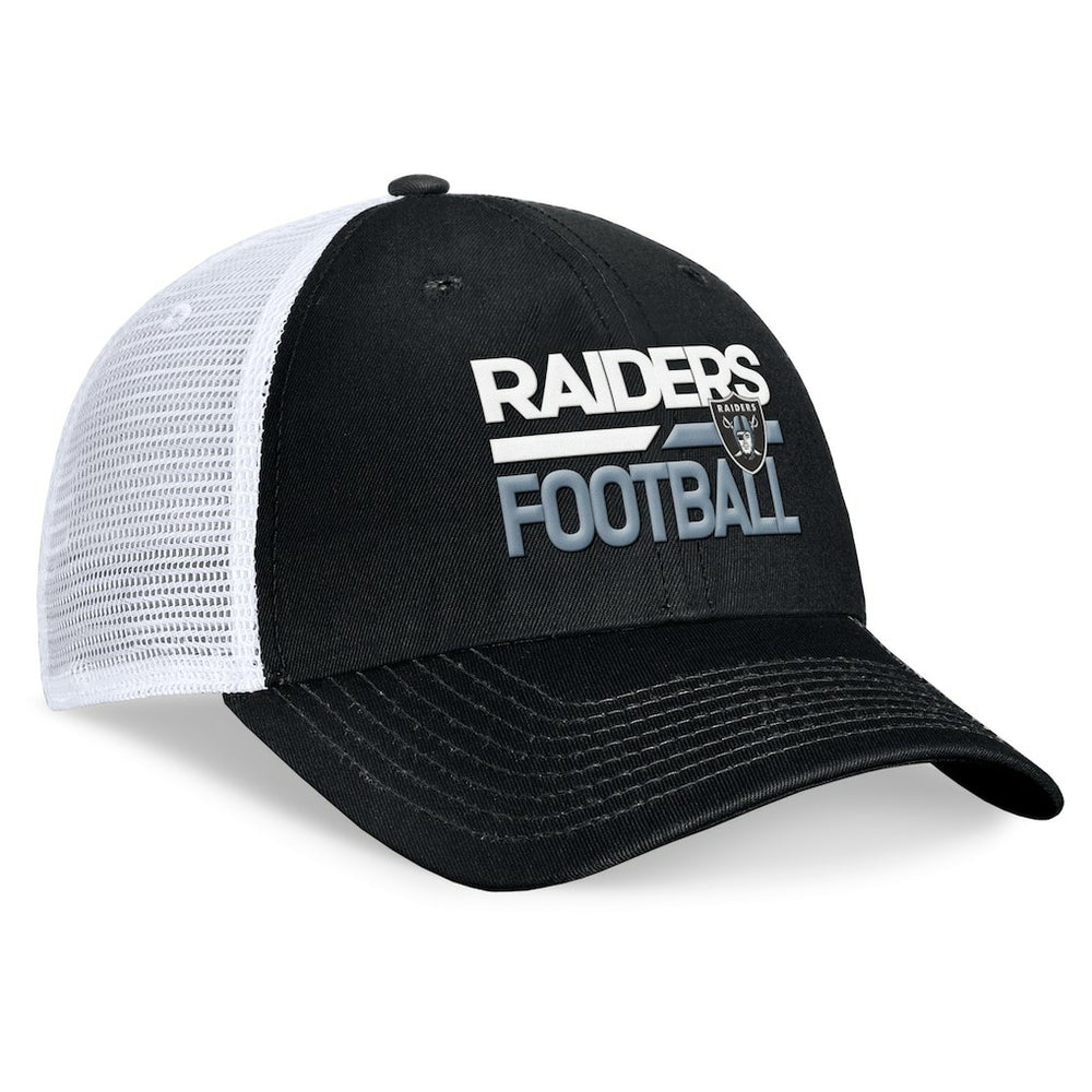 Fanatics Las Vegas Raiders Upper Trucker Adjustable Hat Black/White