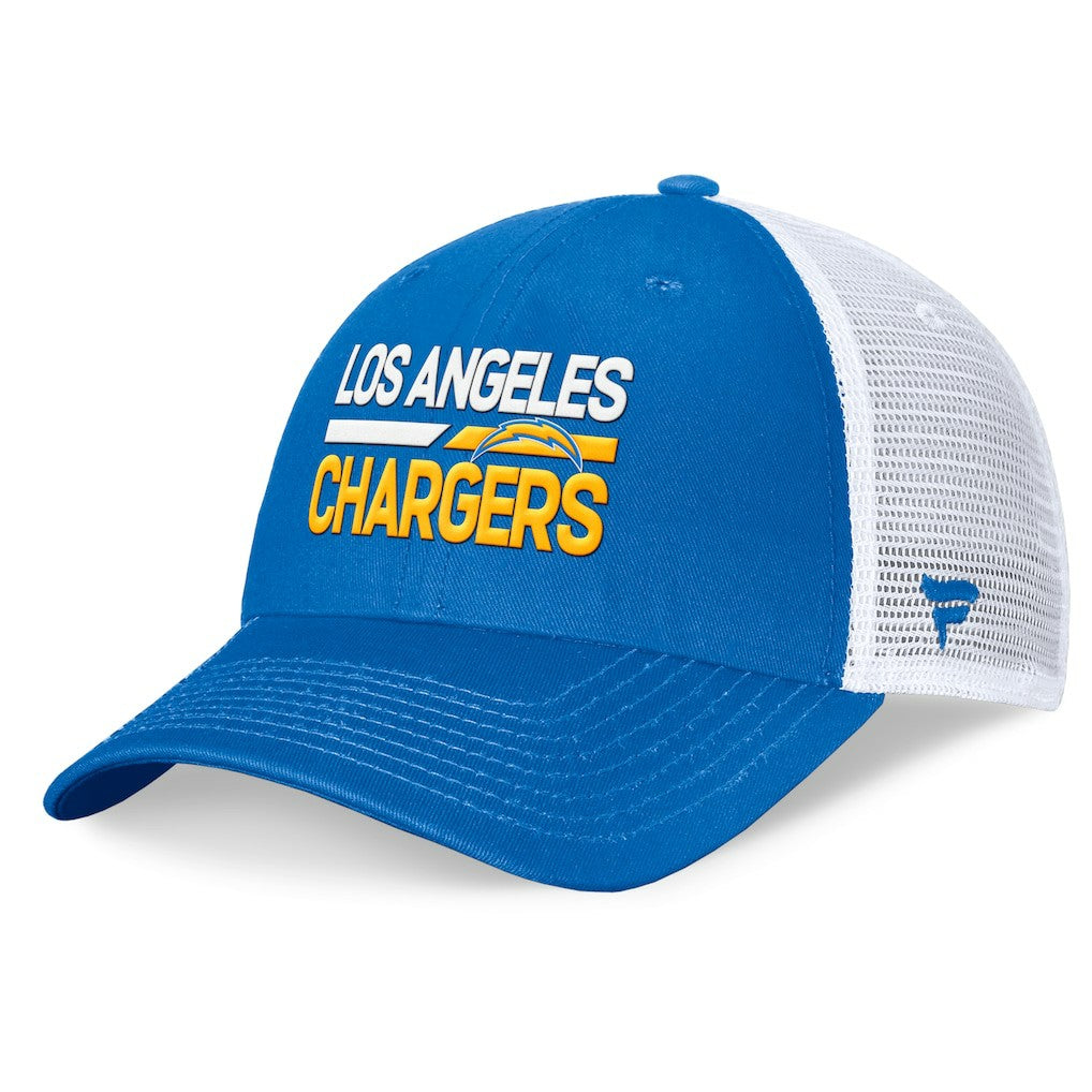 Fanatics Los Angeles Chargers Upper Trucker Adjustable Hat Powder Blue/White