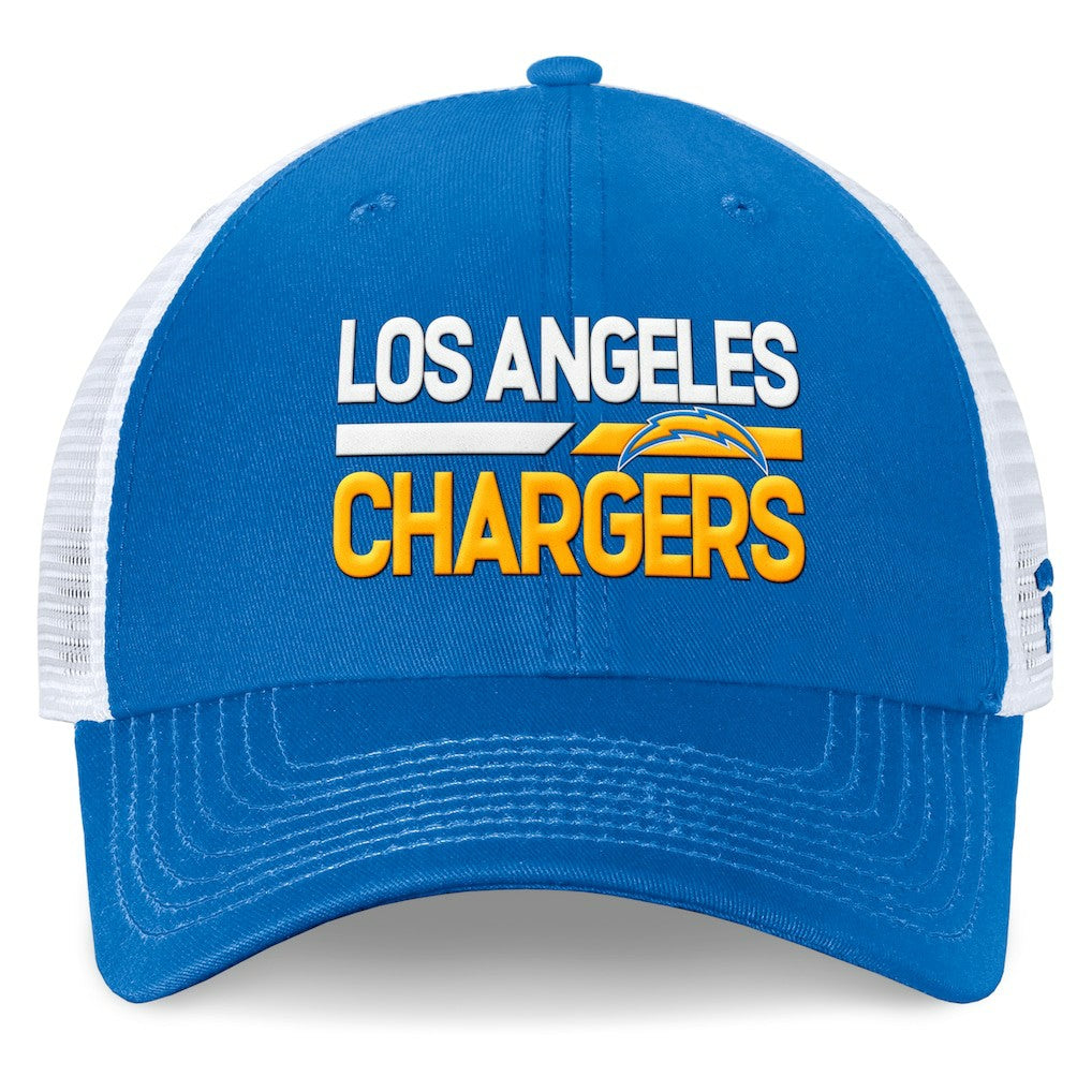 Fanatics Los Angeles Chargers Upper Trucker Adjustable Hat Powder Blue/White