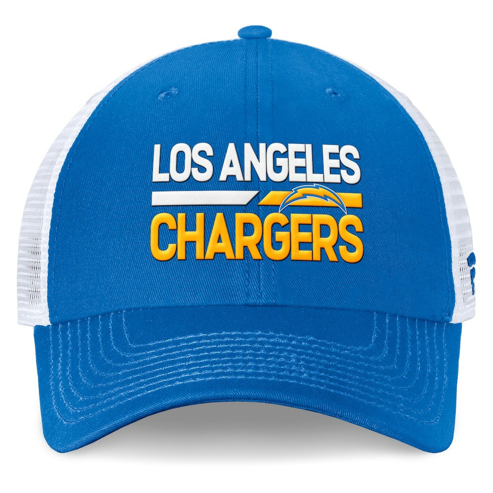 Fanatics Los Angeles Chargers Upper Trucker Adjustable Hat Powder Blue/White