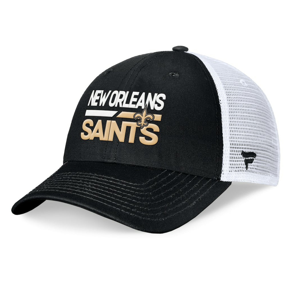 Fanatics New Orleans Saints Upper Trucker Adjustable Hat Black/White