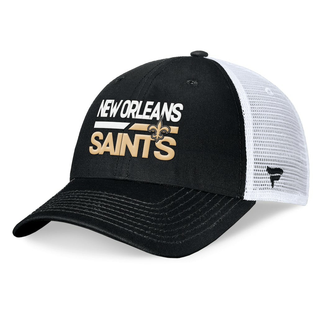 Fanatics New Orleans Saints Upper Trucker Adjustable Hat Black/White