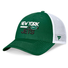 Fanatics New York Jets Upper Trucker Adjustable Hat Green/White
