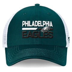 Fanatics Philadelphia Eagles Upper Trucker Adjustable Hat Midnight Green/White