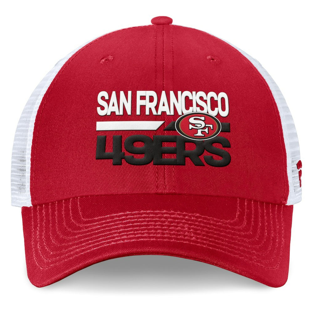 Fanatics San Francisco 49ers Upper Trucker Adjustable Hat Scarlet/White