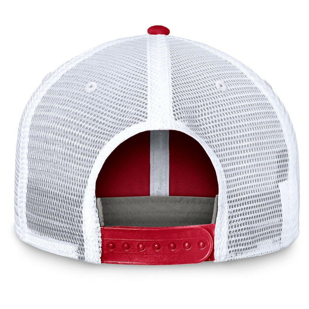 Fanatics San Francisco 49ers Upper Trucker Adjustable Hat Scarlet/White