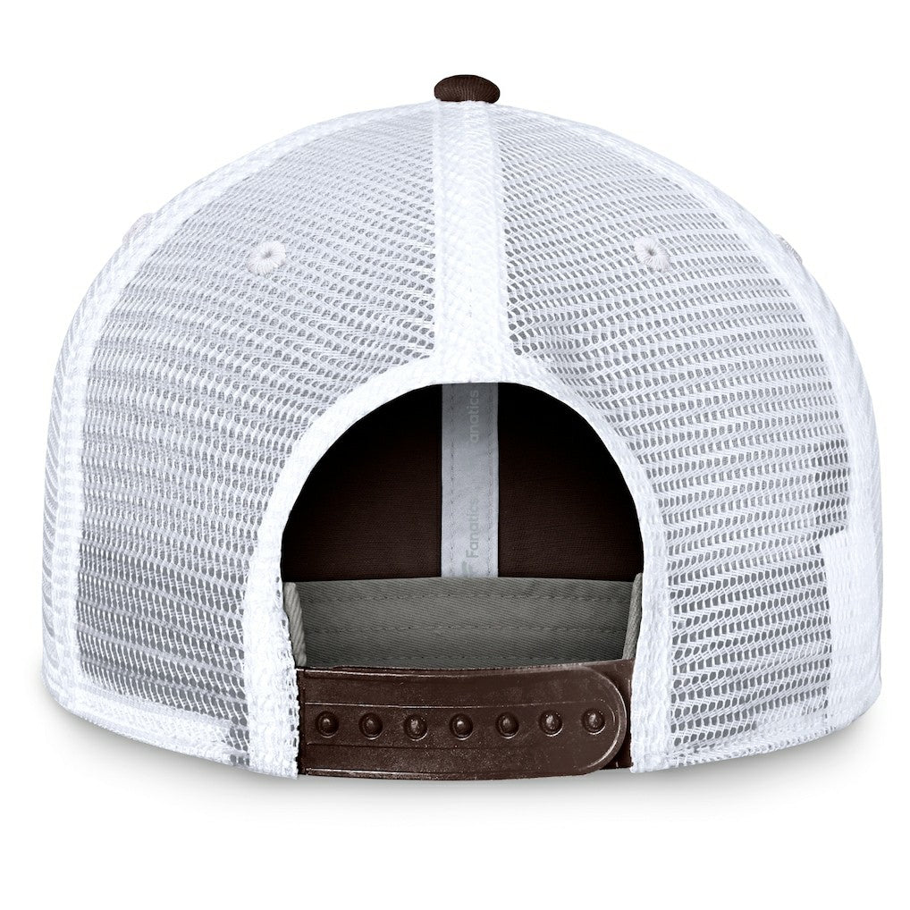 Fanatics Cleveland Browns Upper Trucker Adjustable Hat Brown/White