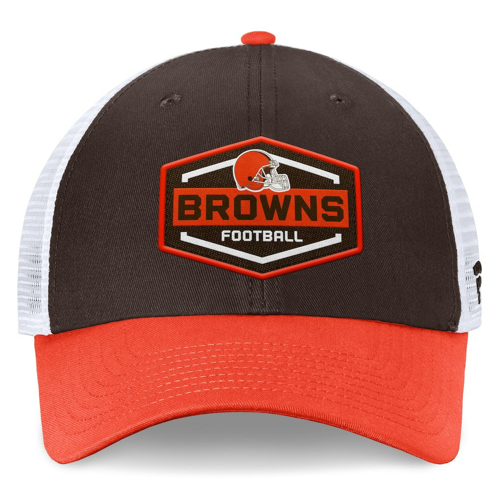 Fanatics Cleveland Browns Bench Trucker Adjustable Hat Brown/Orange