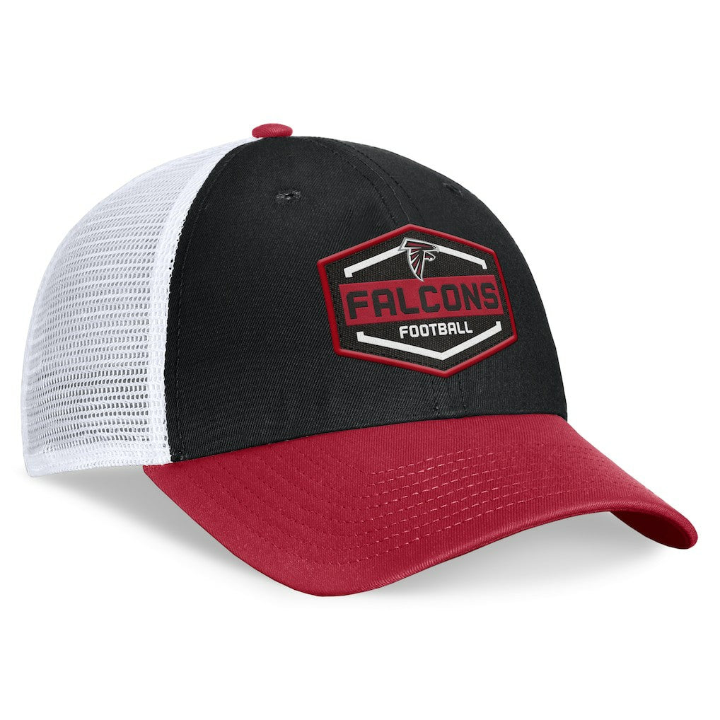 Fanatics Atlanta Falcons Bench Trucker Adjustable Hat Black/Red