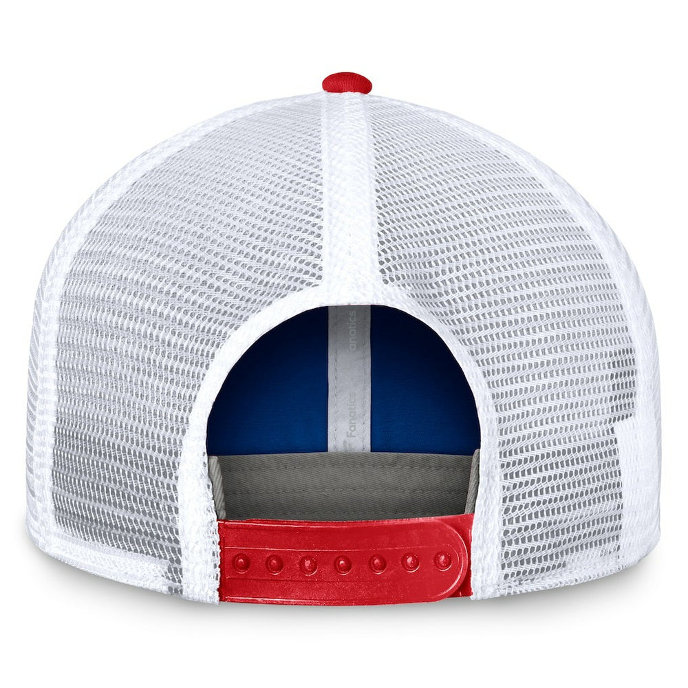 Fanatics Buffalo Bills Bench Trucker Adjustable Hat Royal/Red