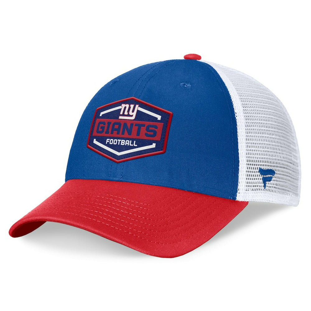 Fanatics New York Giants Bench Trucker Adjustable Hat Royal/Red