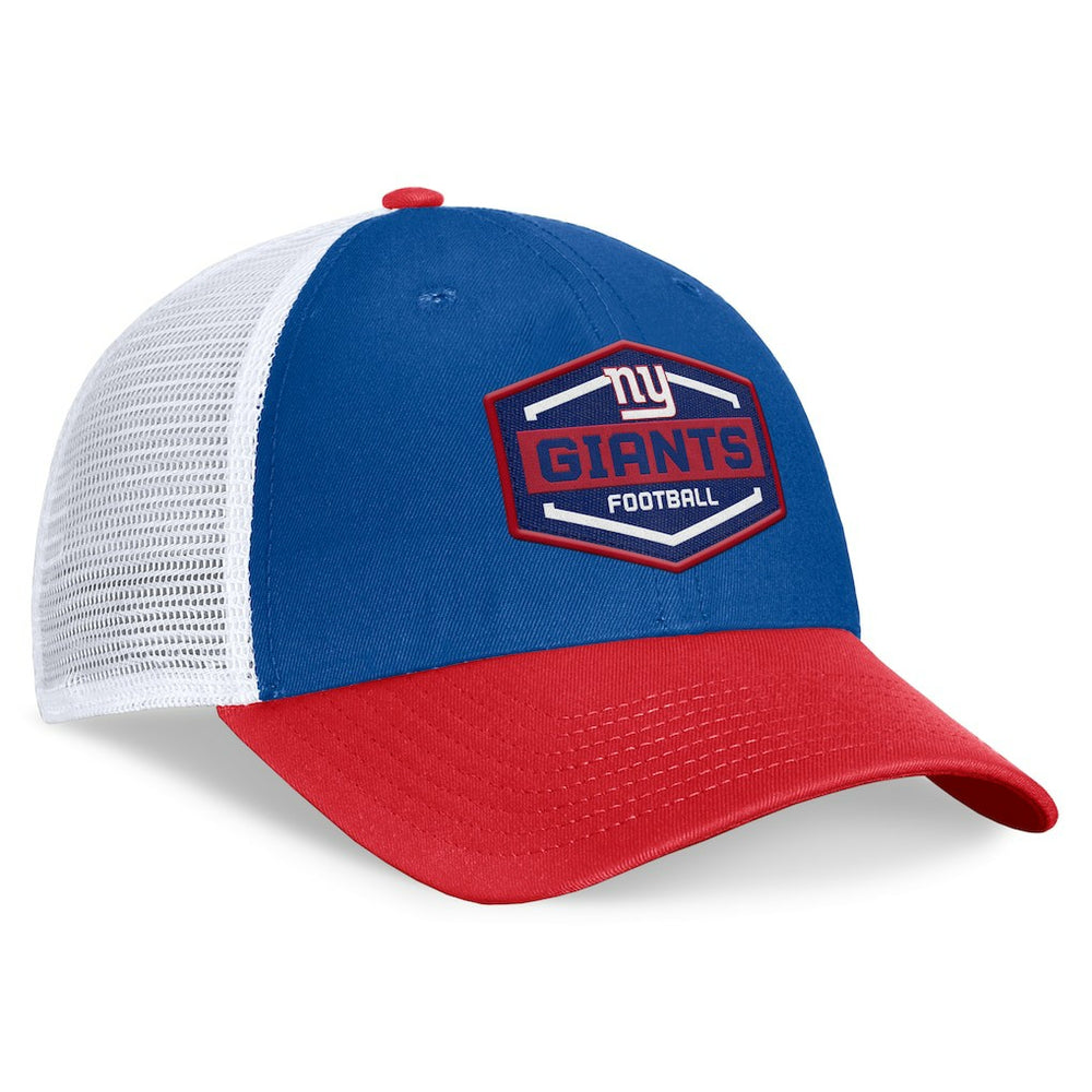 Fanatics New York Giants Bench Trucker Adjustable Hat Royal/Red