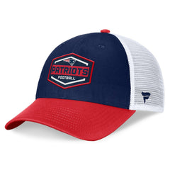 Fanatics New England Patriots Bench Trucker Adjustable Hat Navy/Red