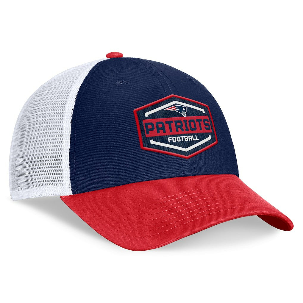 Fanatics New England Patriots Bench Trucker Adjustable Hat Navy/Red
