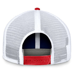 Fanatics New England Patriots Bench Trucker Adjustable Hat Navy/Red