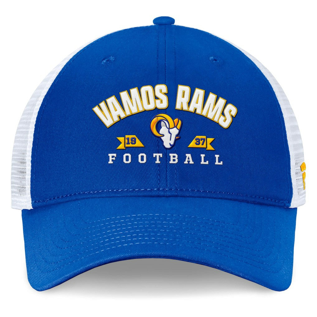 Fanatics Los Angeles Rams Timeout Trucker Adjustable Hat Royal