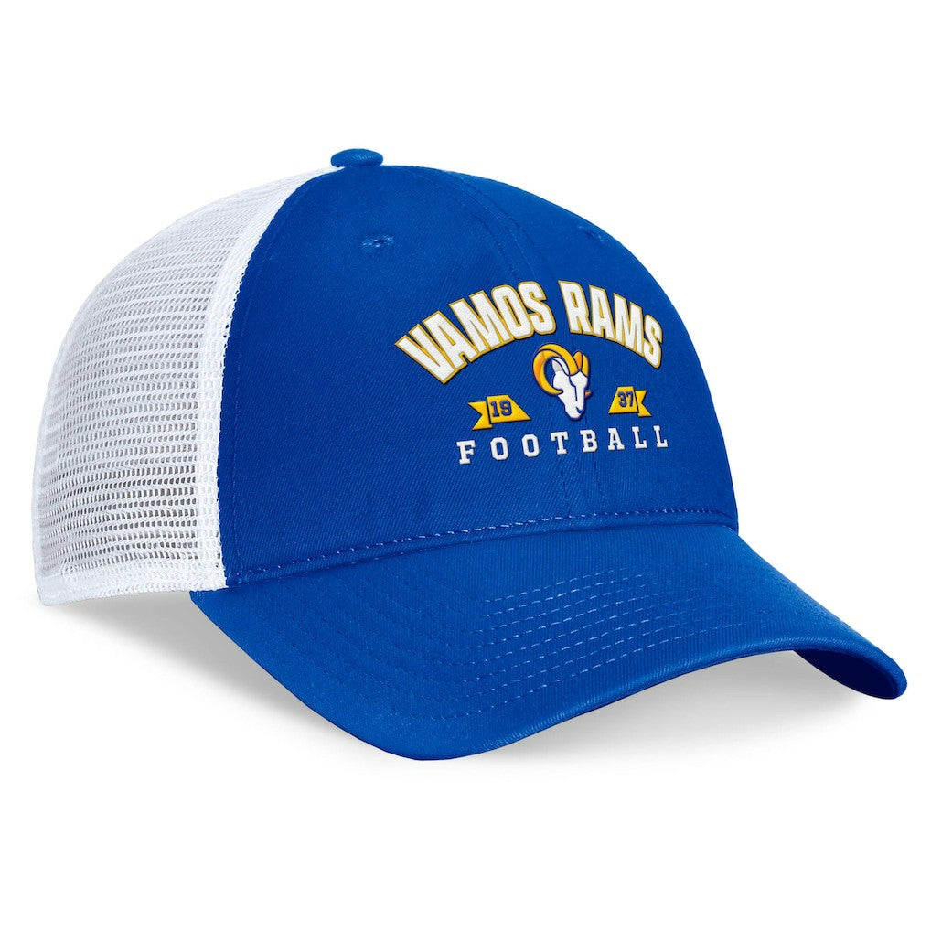 Fanatics Los Angeles Rams Timeout Trucker Adjustable Hat Royal