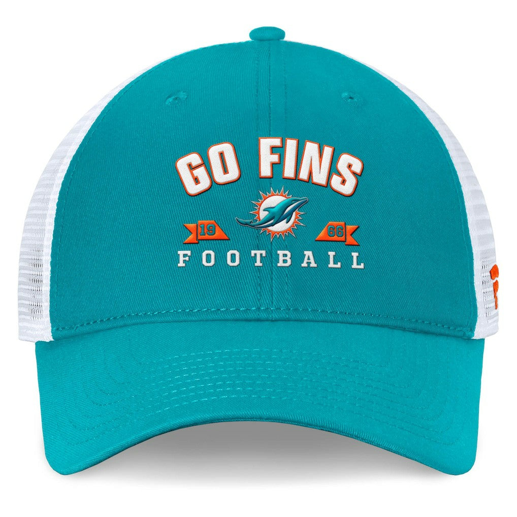 Fanatics Miami Dolphins Timeout Trucker Adjustable Hat Aqua