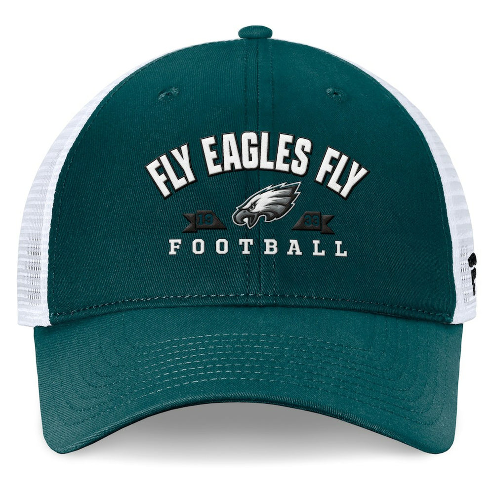 Fanatics Philadelphia Eagles Timeout Trucker Adjustable Hat Midnight Green