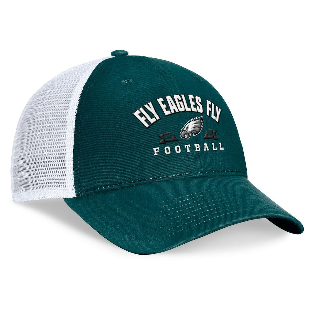 Fanatics Philadelphia Eagles Timeout Trucker Adjustable Hat Midnight Green