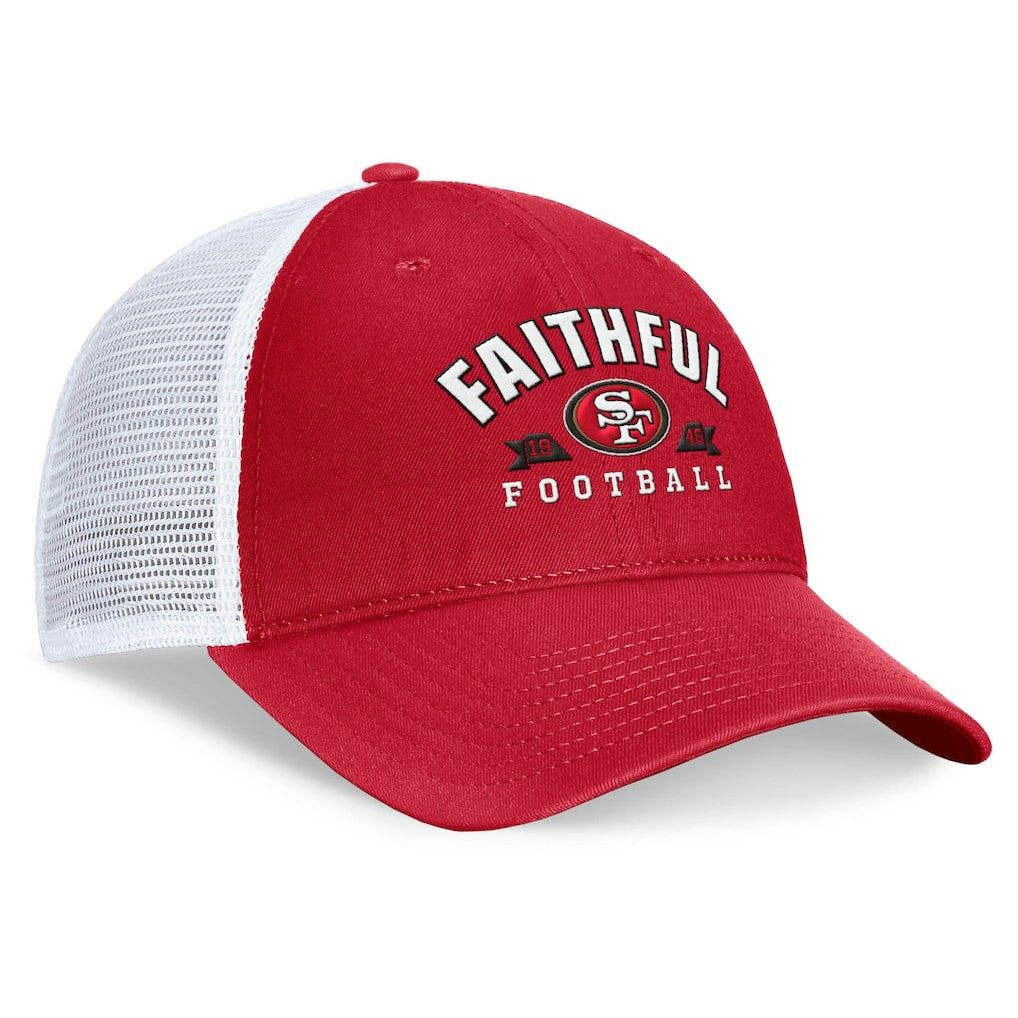 Fanatics San Francisco 49ers Timeout Trucker Adjustable Hat Scarlet
