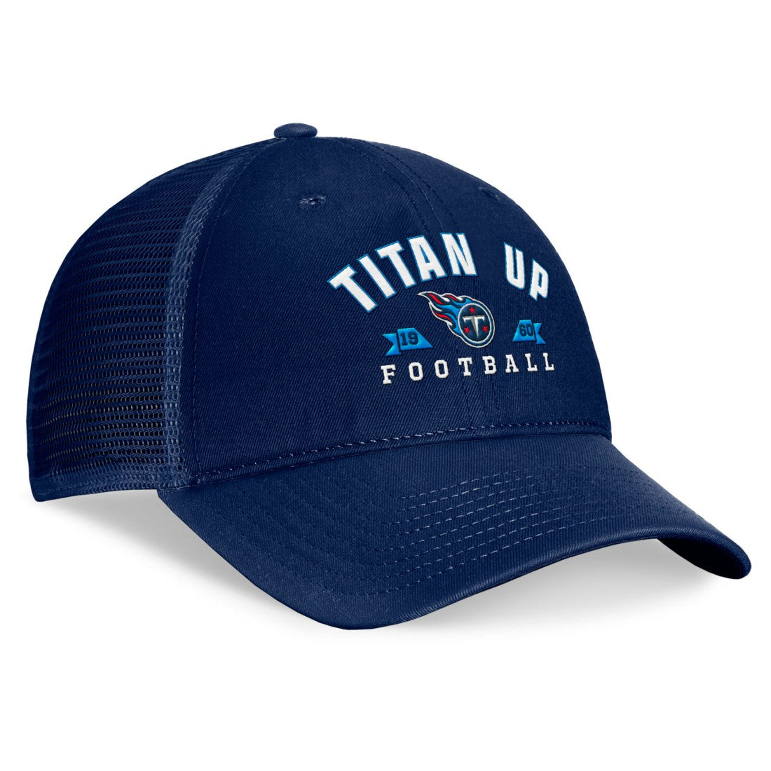 Fanatics Tennessee Titans Timeout Trucker Adjustable Hat Navy