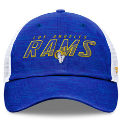 Fanatics Los Angeles Rams Challenge Trucker Adjustable Hat Heather Royal