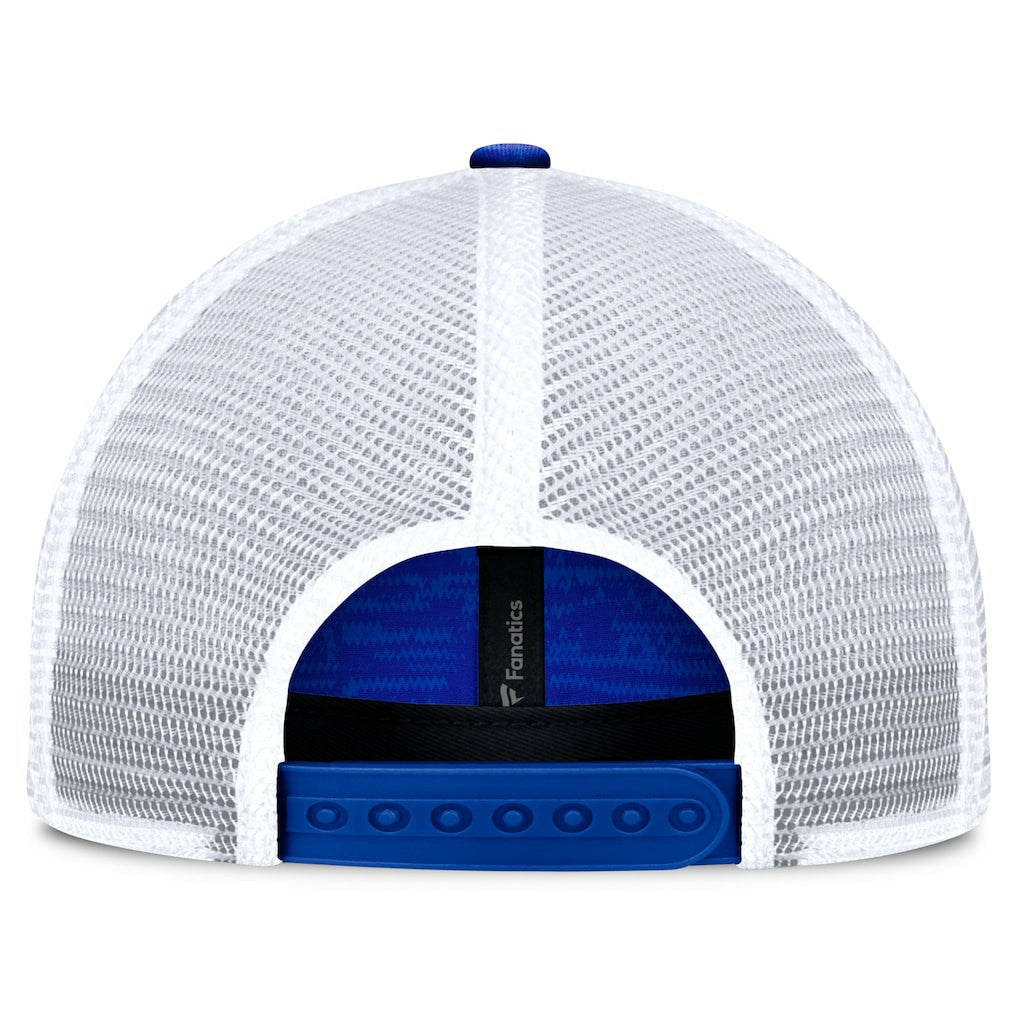 Fanatics Los Angeles Rams Challenge Trucker Adjustable Hat Heather Royal