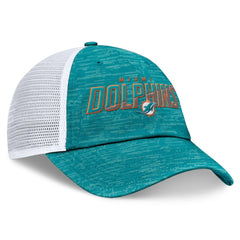 Fanatics Miami Dolphins Challenge Trucker Adjustable Hat Heather Aqua