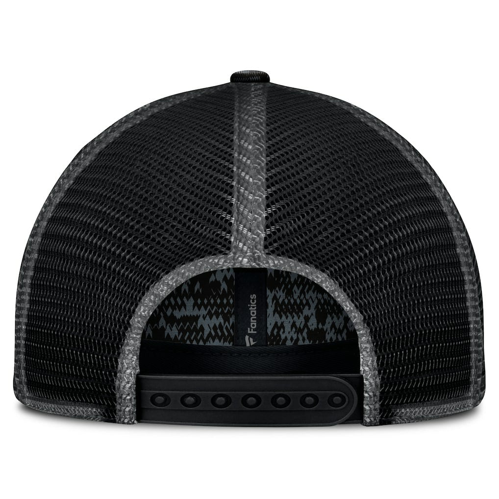 Fanatics New Orleans Saints Challenge Trucker Adjustable Hat Heather Black
