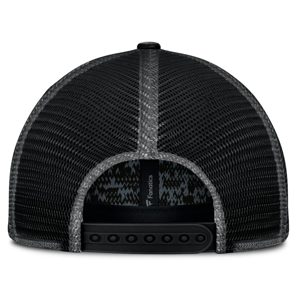 Fanatics New Orleans Saints Challenge Trucker Adjustable Hat Heather Black