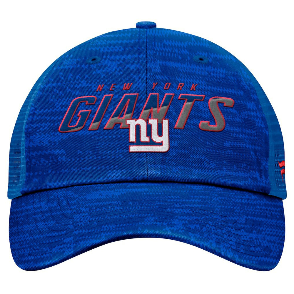 Fanatics New York Giants Challenge Trucker Adjustable Hat Heather Royal