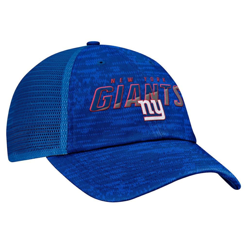 Fanatics New York Giants Challenge Trucker Adjustable Hat Heather Royal