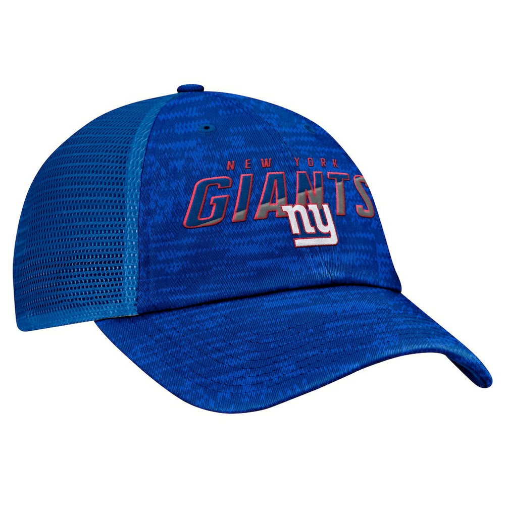 Fanatics New York Giants Challenge Trucker Adjustable Hat Heather Royal