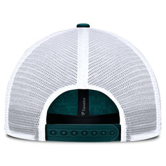 Fanatics Philadelphia Eagles Challenge Trucker Adjustable Hat Heather Midnight Green