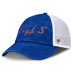 Fanatics Buffalo Bills Challenge Trucker Adjustable Hat Heather Royal