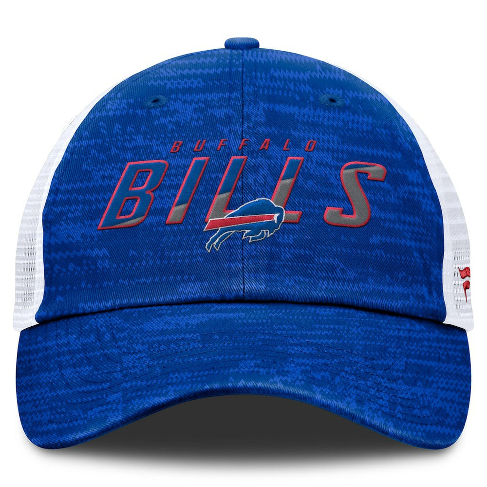 Fanatics Buffalo Bills Challenge Trucker Adjustable Hat Heather Royal