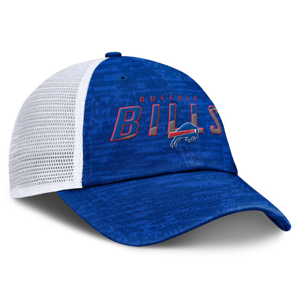 Fanatics Buffalo Bills Challenge Trucker Adjustable Hat Heather Royal