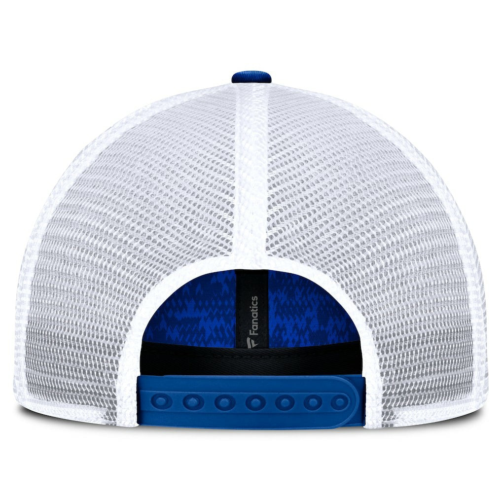 Fanatics Buffalo Bills Challenge Trucker Adjustable Hat Heather Royal