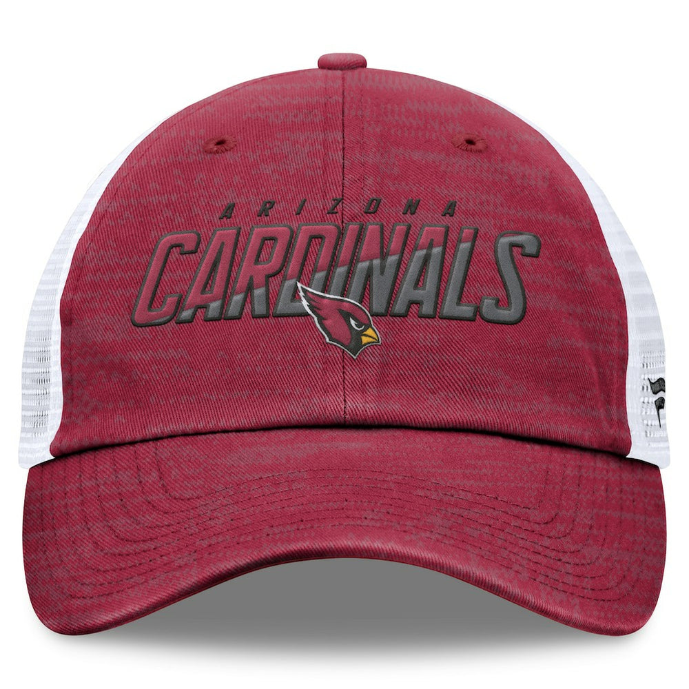 Fanatics Arizona Cardinals Challenge Trucker Adjustable Hat Heather Cardinal