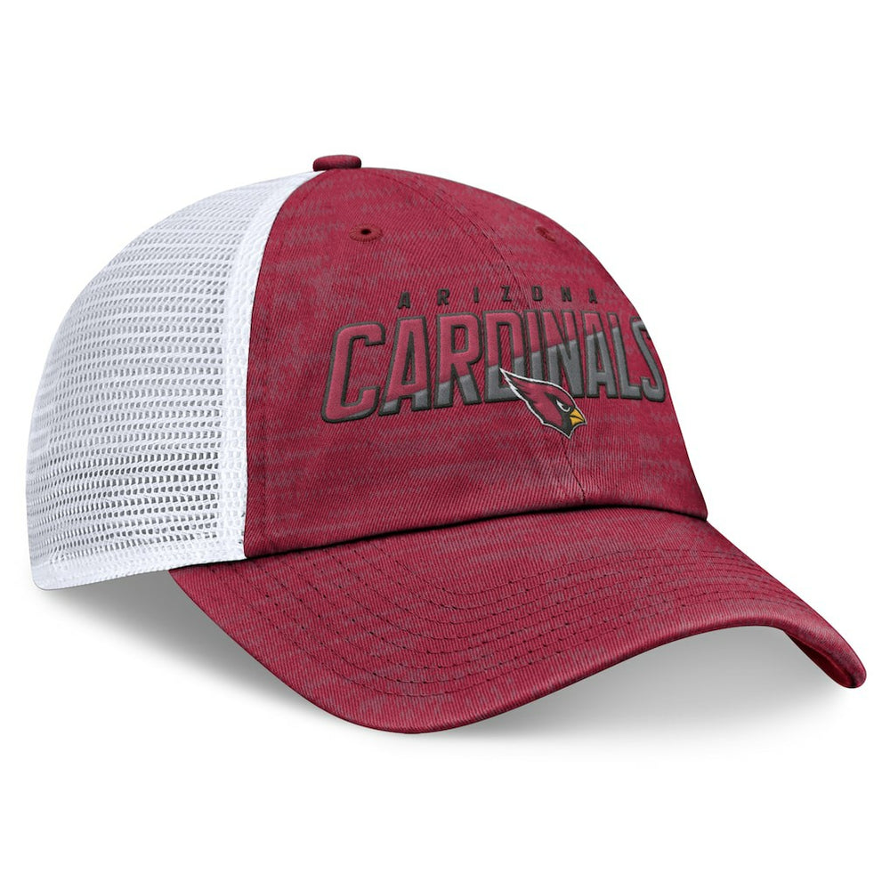 Fanatics Arizona Cardinals Challenge Trucker Adjustable Hat Heather Cardinal