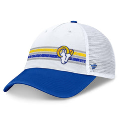 Fanatics Los Angeles Rams Flawless Stripe Adjustable Hat White/Royal
