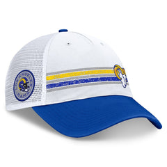 Fanatics Los Angeles Rams Flawless Stripe Adjustable Hat White/Royal